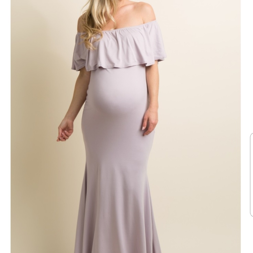 Pinkblush Maternity Floor Length Dress